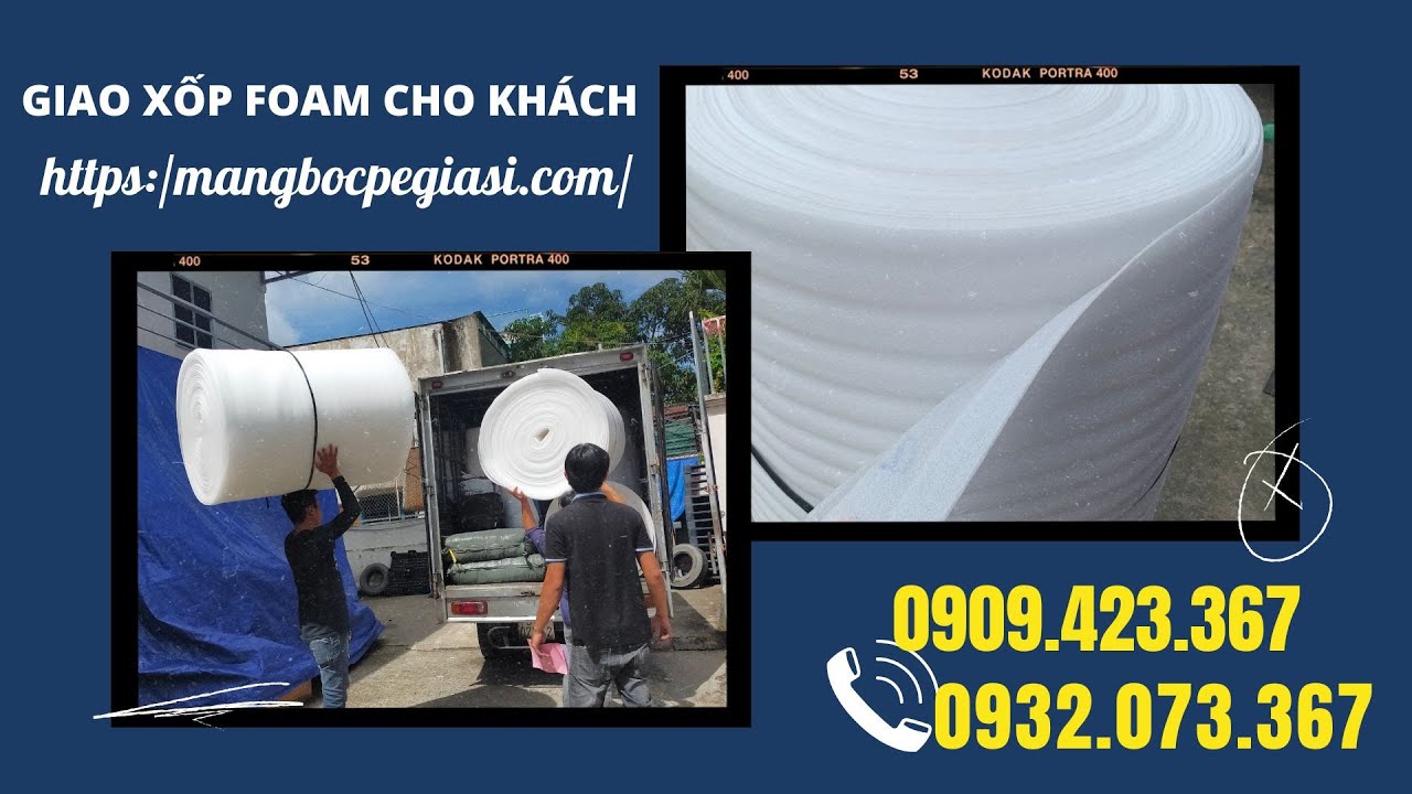 Giao xốp pe foam giá rẻ cho khách | xốp foam - youtube