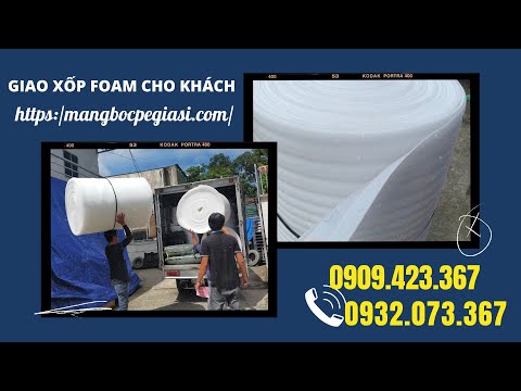Video Giao xốp pe foam giá rẻ cho khách | xốp foam - youtube