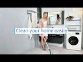 Magic Floor Cleaning Sweeper Brooms With Microfiber Pads 360° Rotation Flat Spray Floor Mop Broom