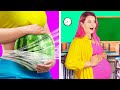 Funny Ways to SNEAK FOOD INTO CLASS | Back to School Pranks and Hacks