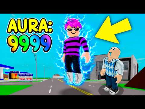 I FARMED 9999 AURA in BROOKHAVEN