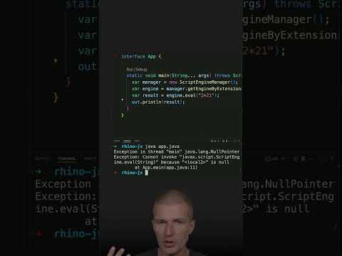 Java Scripting with JSR-223 and Rhino #java #shorts #coding #airhacks