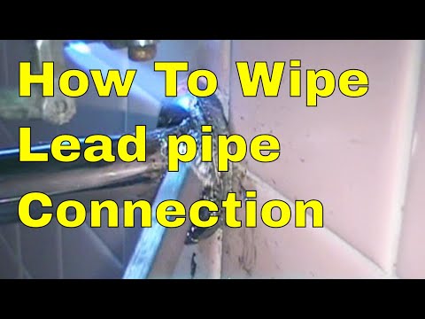 How To Wipe Lead pipe Connection 1 of 2 👍👍👍
