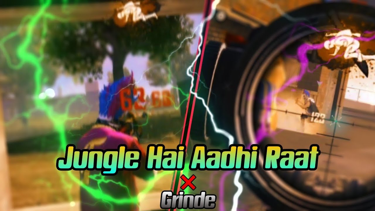 Jungle Hai Aadhi Raat × Grinde × Free Fire || FF Beat Sycn Montage || EnGamer