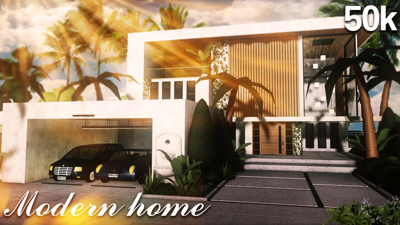 Bloxburg | 50k Modern House | Roblox | Housebuild - YouTube