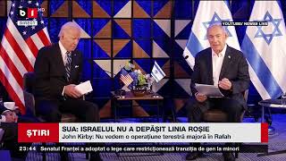 Sua: Israelul Nu A Depășit Linia Roșie. Știri B1Tv_29 Mai 2024