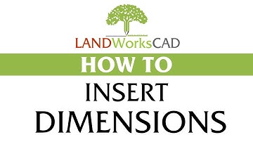 How to Add Dimensions in LANDWorksCAD v7
