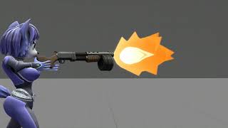 Krystal's First Time Using A Gun (test)