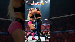 Nattie Neidhart and Gail Kim fight match #wrestling