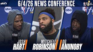 Josh Hart, Mitchell Robinson, OG Anunoby on Knicks' prep for Game 2 of NBA Finals vs. Spurs