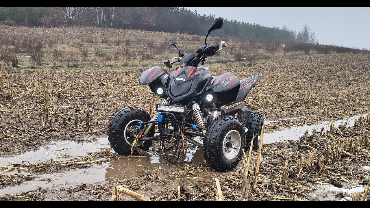 Co ja zrobiłem/ Cały quad w błocie zalane buty/ Jazda po błocie