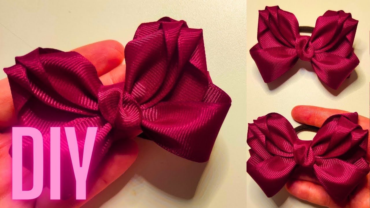 🧵Only One Ribbon! Classic Grosgrain Ribbon Bow 2,5 сm — It’s Easy!