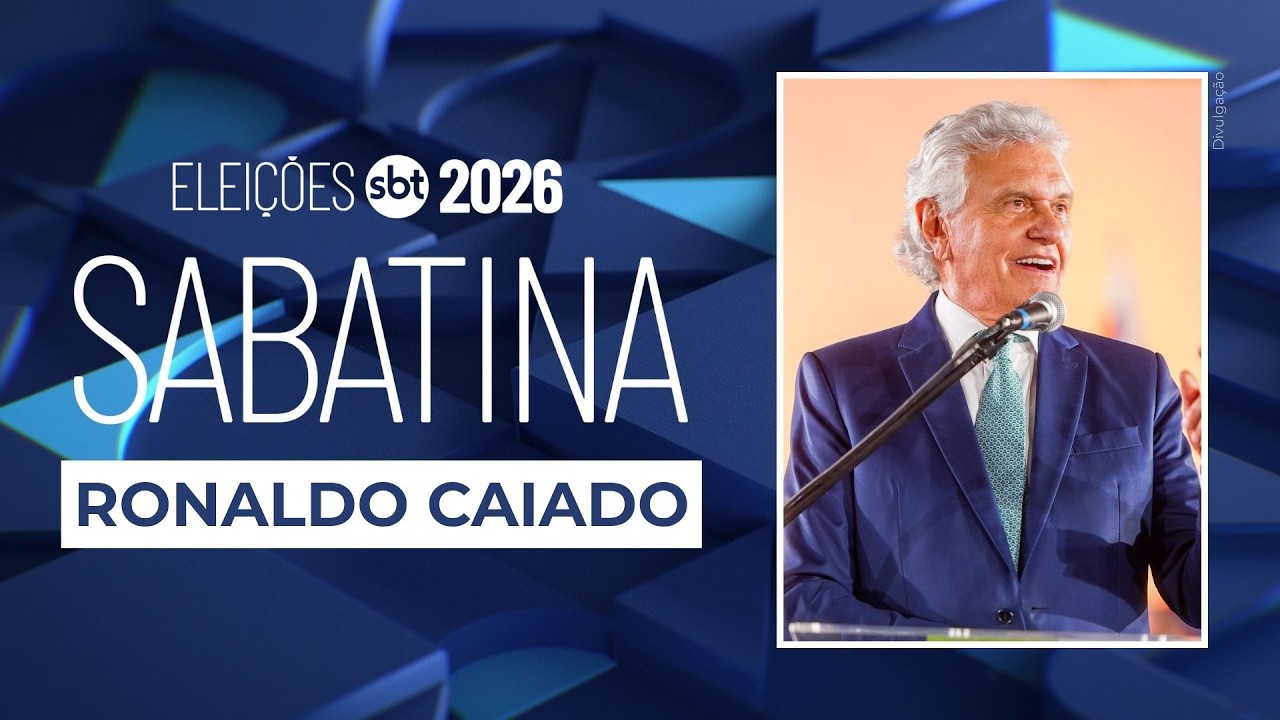 SABATINA SBT ELEIÇÕES 2026 RONALDO CAIADO 