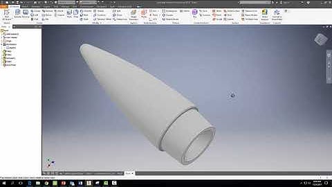 Designing A Model Rocket Nose Cone with Autodesk Inventor