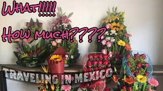 How much are flower arrangements in Mexico????