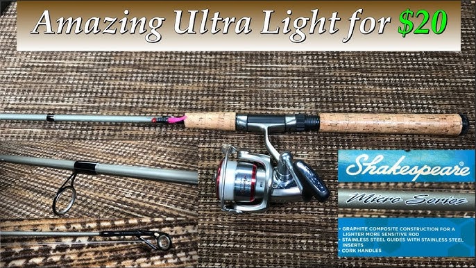 shakespeare micro series spinning rod #fishing #crappiefishing  #ultralightfishing 