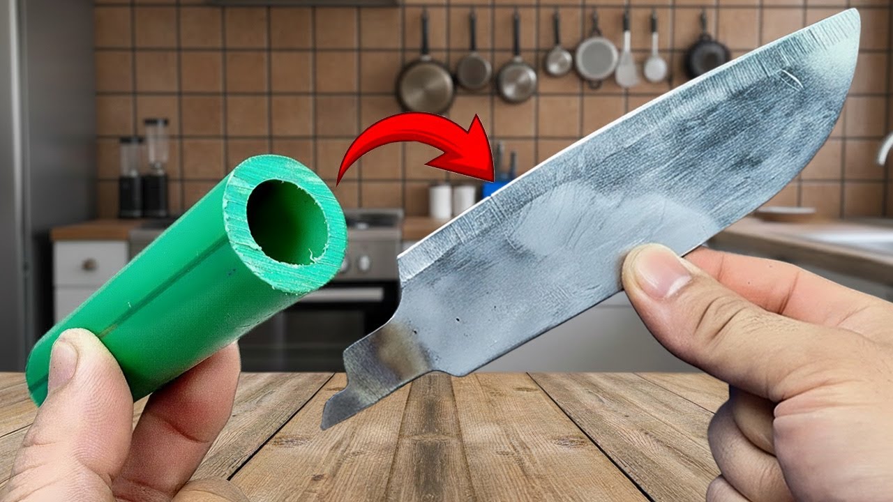 Не выбрасывайте ПВХ-трубу! Этот самодельный способ починить рукоятку ножа вас шокирует | Creation I