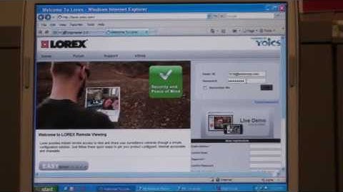 How To Set Up Lorex LN Series Network Camera Setup - Remote Viewing (2 of 3)