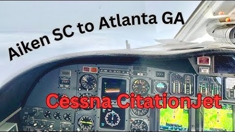 Rainy IFR Flight in a Cessna CitationJet | AIK to PDK | Cockpit view with ATC