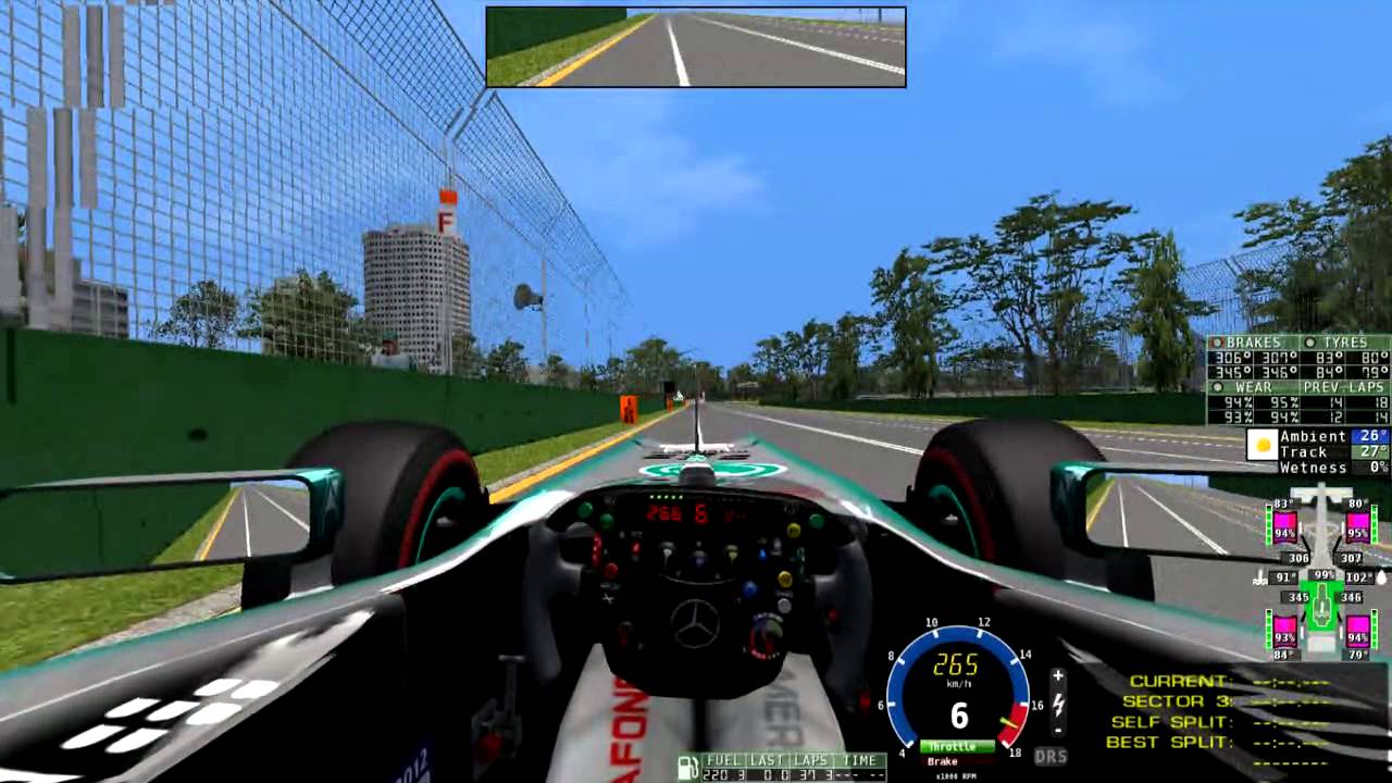 Звук мотора Мерседес F1RF2 (2014) TEST