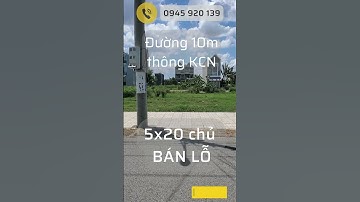 Đất 5x20 đường 10m thông ra khu công nghiệp giá 1ty650 #cáttườngphúsinh