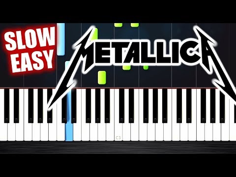 Metallica - Nothing Else Matters - SLOW EASY Piano Tutorial by PlutaX ...