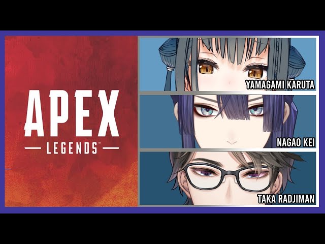 【Apex Legends】Collaboration! With Yamagami-san and Nagao-san【NIJISANJI ID | Taka Radjiman】のサムネイル