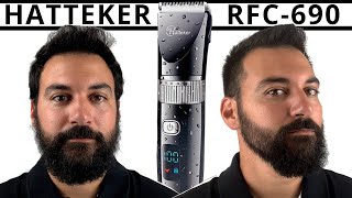 Haircut - Beard Trim - Hatteker RFC-690 Hair Clipper and Beard Trimmer