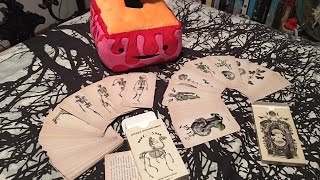 Unboxing The antique Anatomy Tarot and The Oracle of Oddities by Black and the Moon