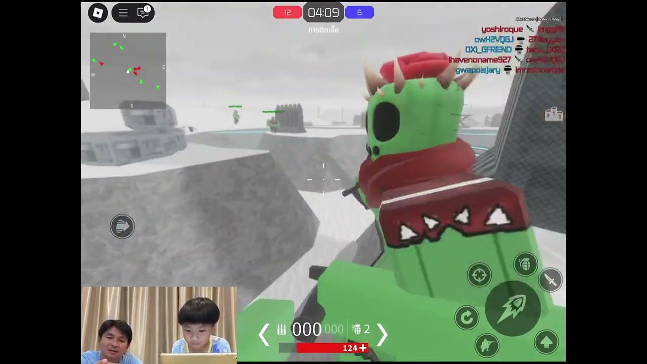 น้องปลาวาฬช่วยพ่อผ่านด่านRoblox Energy Assault