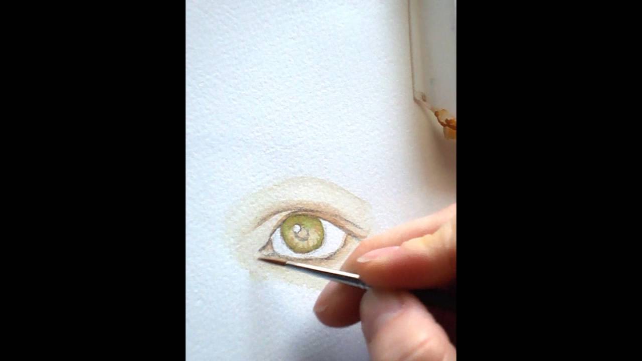 "How to Watercolor an Eye" Watercolor 101 Technique Bonus