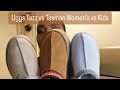 Uggs Tazz/Tasman Comparison Womens vs Kids!