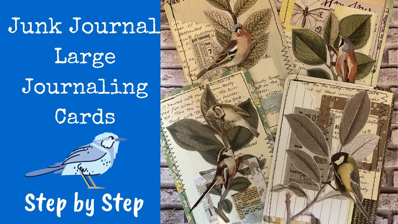 Junk Journal | Bird Journal Cards | Mass Make | Use Your Stash