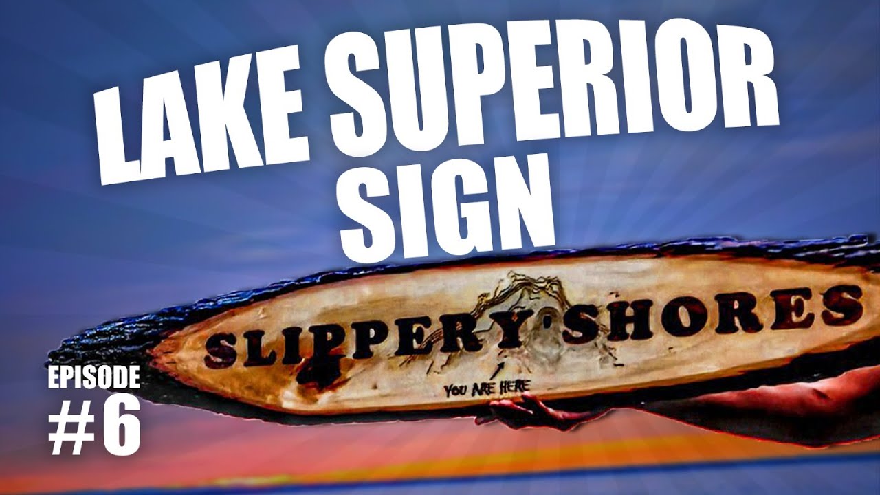 ep 6 | Custom Lake Superior Sign | CAD Design, CNC, Inlay, Epoxy, Laser Engraving