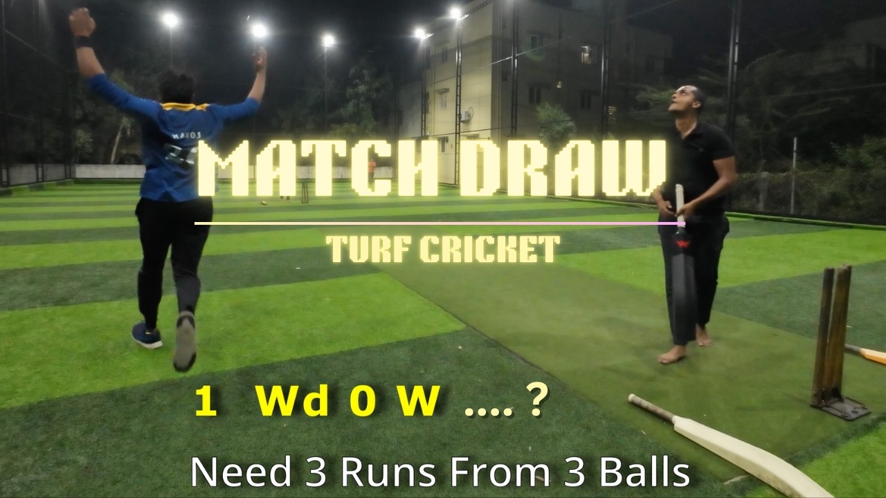 Match Draw...! | Final Ball Thriller! 🏏🔥