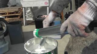 埼玉多摩屋根壁館　目地コーキング工程NO3　（コーキング充填）