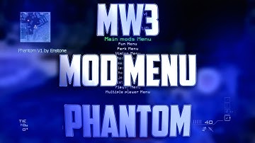 [MW3/RTM/1.24] Phantom Mod Menu | Insane Menu by Enstone + DL