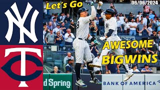 Yankees vs. Twins  [FULLGAME] Highlights , Jun 04 2024 | MLB Season 2024