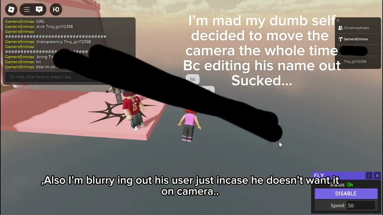 Trolling my sistser in my game I made