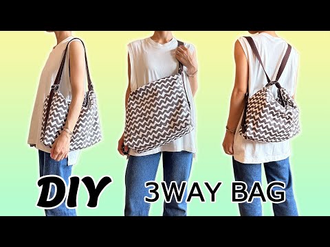 3WAY bag | DIY | Sewing tutorial - YouTube