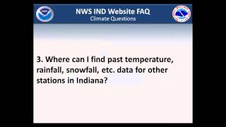 Climate Data on the NWS Indy Website