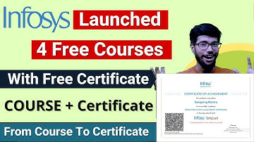 Infosys Launched 4 Free Courses Online With Certification | Free Online Course With Free Certificate