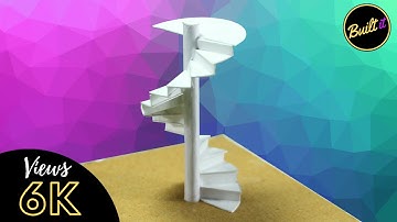 how to make SPIRAL staircase | Built IT | Miniature