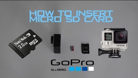 HOW TO INSERT MICRO SD CARD INTO GOPRO HERO!