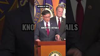 Does Mike Johnson know anything? Nope!