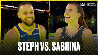 Stephen Curry vs. Sabrina Ionescu Full 3Point Challenge | 2024 NBA AllStar Weekend