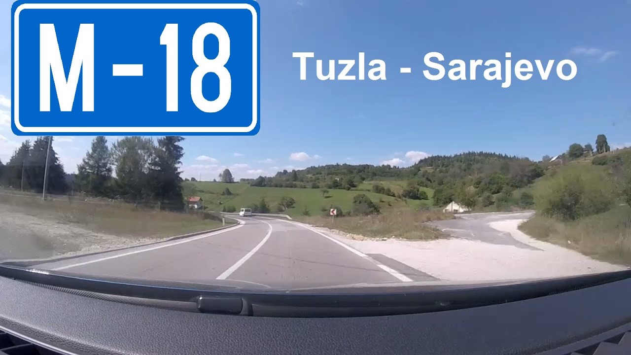 Vožnja cestom M18 Tuzla - Sarajevo