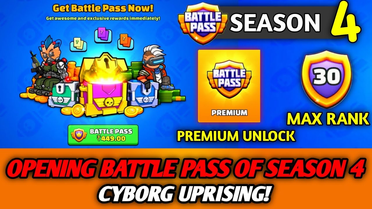 Battle Pass Season 4 Rewards Revealed 💥 Free + Premium | Mini Militia ...