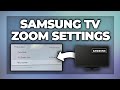Samsung TV resolution settings - zoomed in to much fix