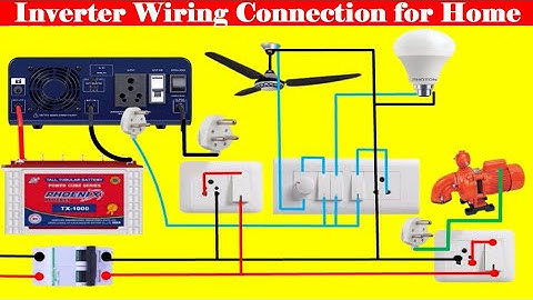 inverter wiring connection for home || inverter connection switchboard | Technical Bilal